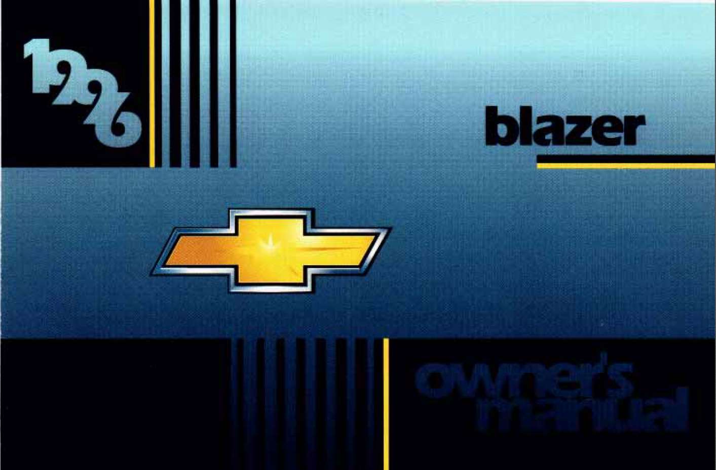 Chevrolet Blazer 1996 Owner's Manual