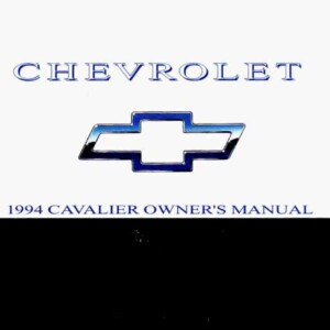 Chevrolet Cavalier 1994 Owner's Manual