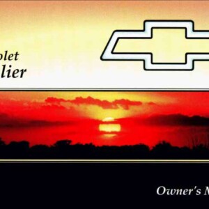 Chevrolet Cavalier 1995 Owner's Manual