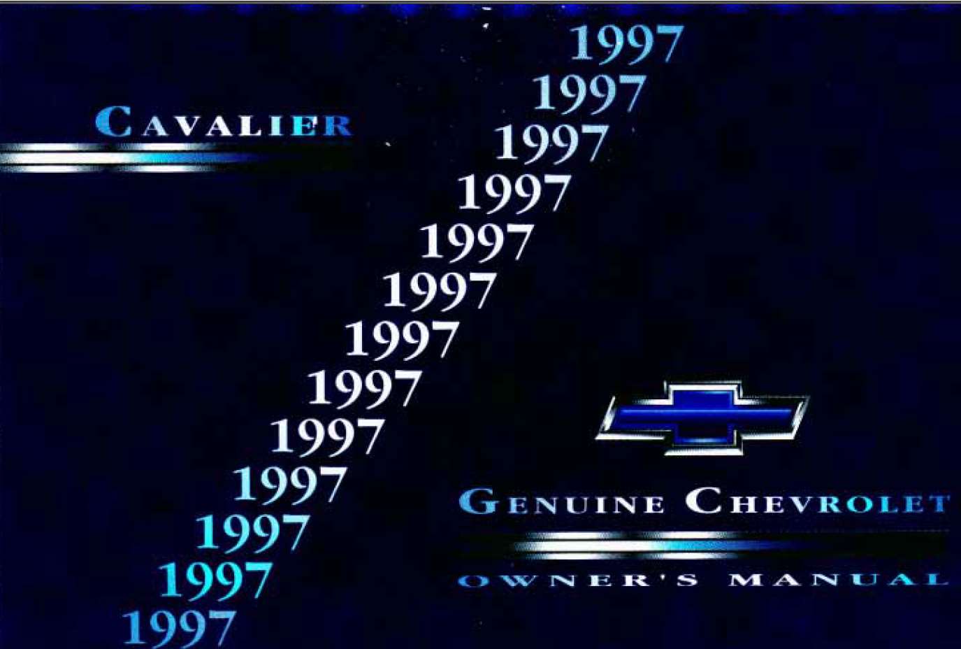 Chevrolet Cavalier 1997 Owner's Manual