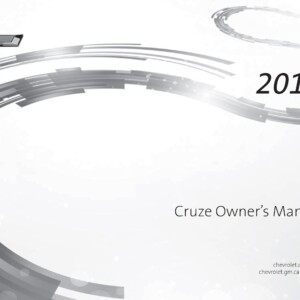 Chevrolet Cruze Volt 2017 Owner's Manual