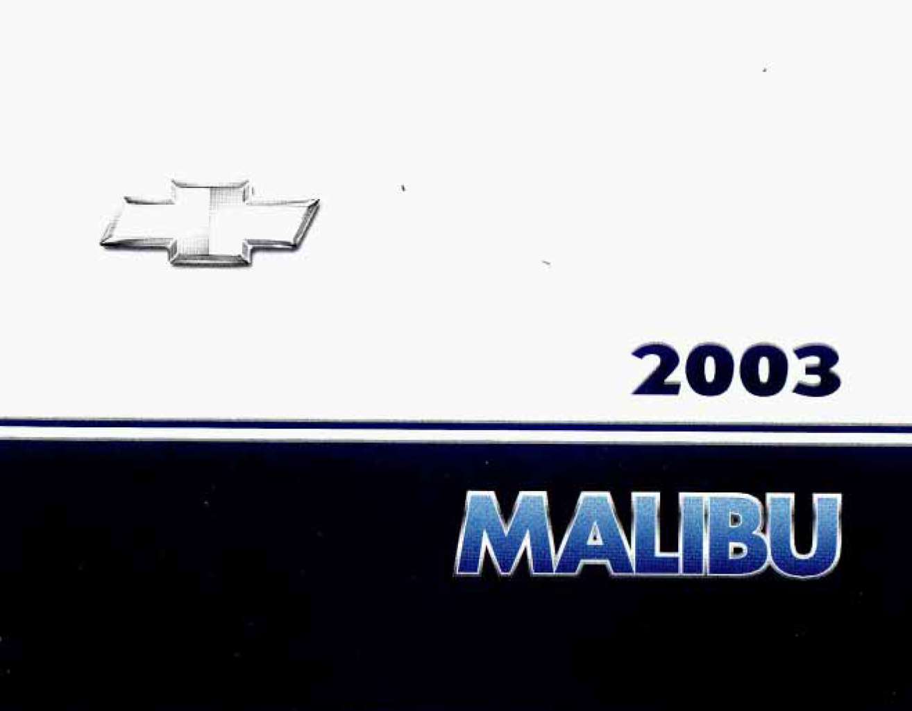 Chevrolet Malibu 2003 Owner's Manual