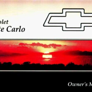 Chevrolet Monte Carlo 1995 Owner's Manual