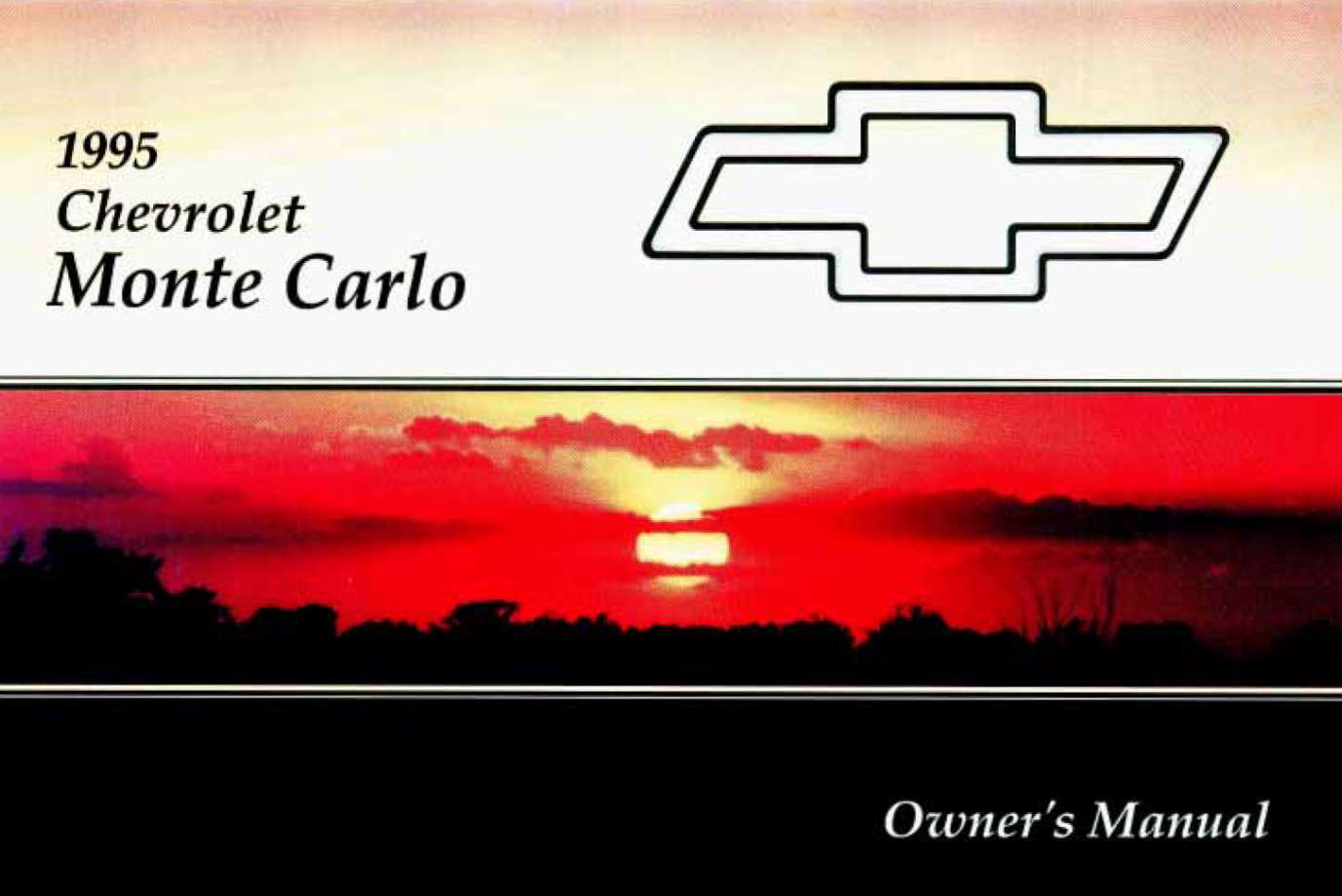 Chevrolet Monte Carlo 1995 Owner's Manual
