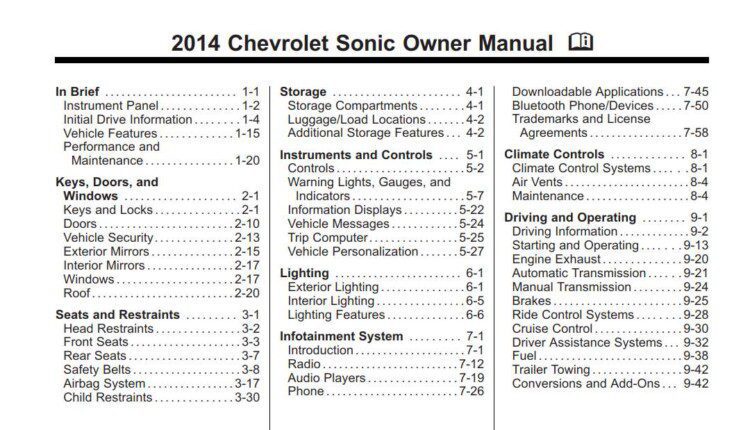 Get Your Free 2014 Chevy Sonic Pdf Manual Here! - v6y5gaf