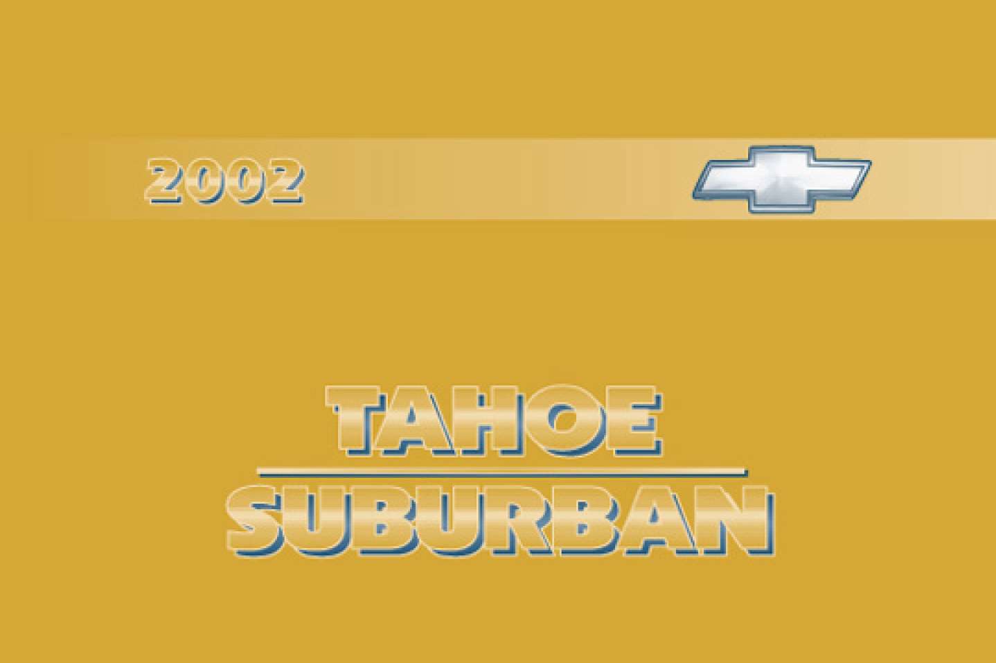 Chevrolet Suburban 2002 Owner's Manual