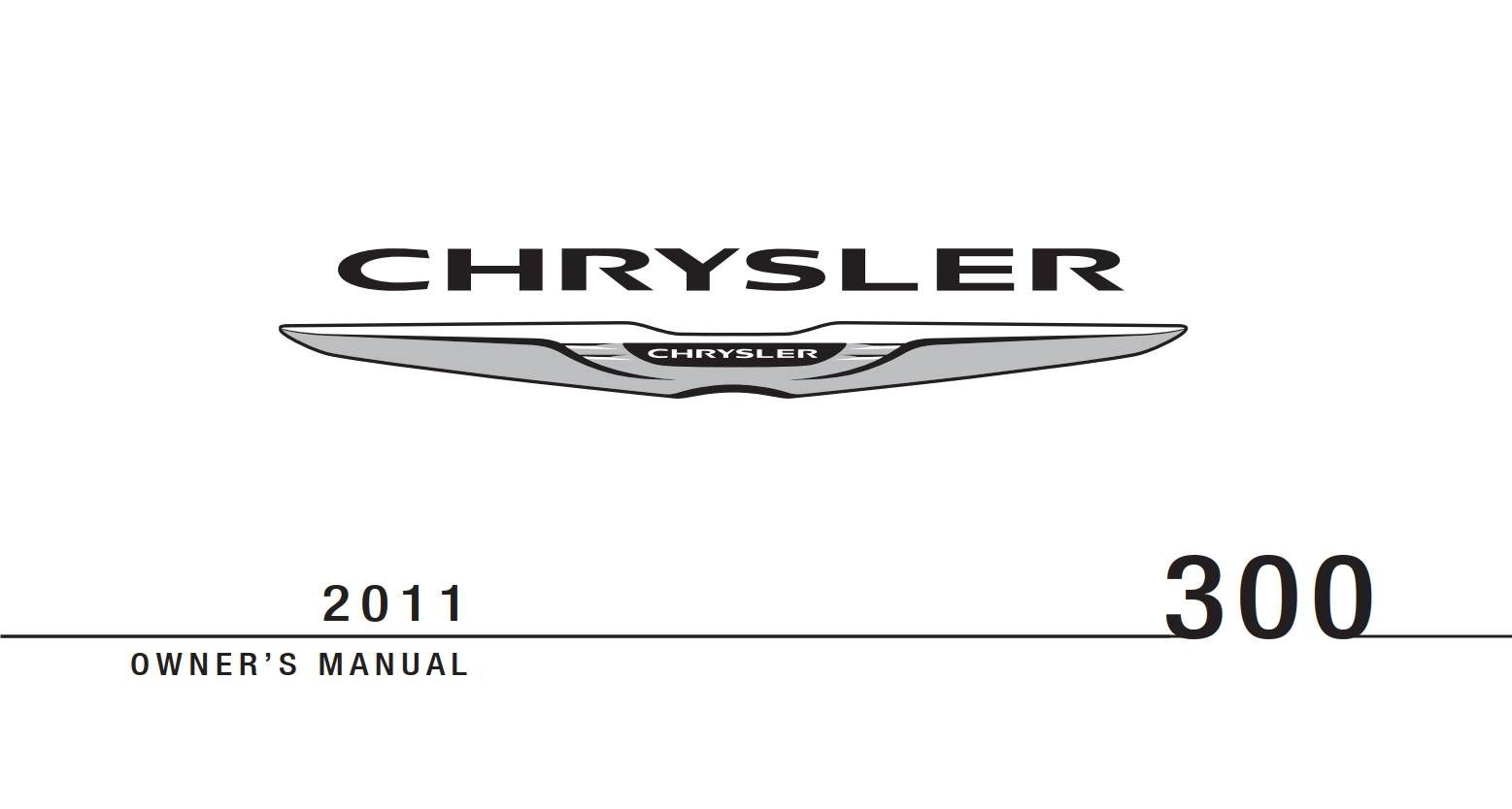 Chrysler 300 2011 Owner's Manual