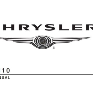 Chrysler 300 Srt8 2010 Owner's Manual