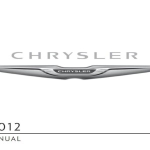 Chrysler 300 Srt8 2012 Owner's Manual