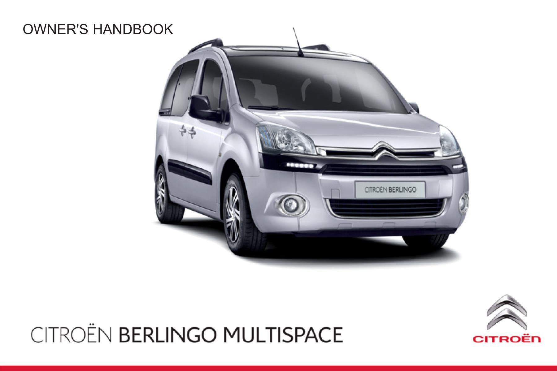 Citroen Berlingo Multispace 2013 Owner’s Manual