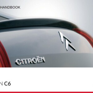 Citroen C6 2011 Owner’s Manual