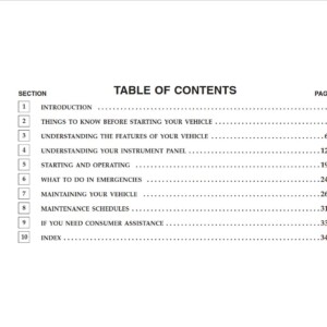 Cruiser Pt 2005 Owner's Manual