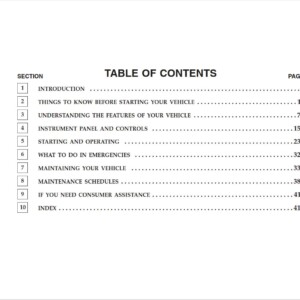Dodge Nitro 2007 Owner's Manual