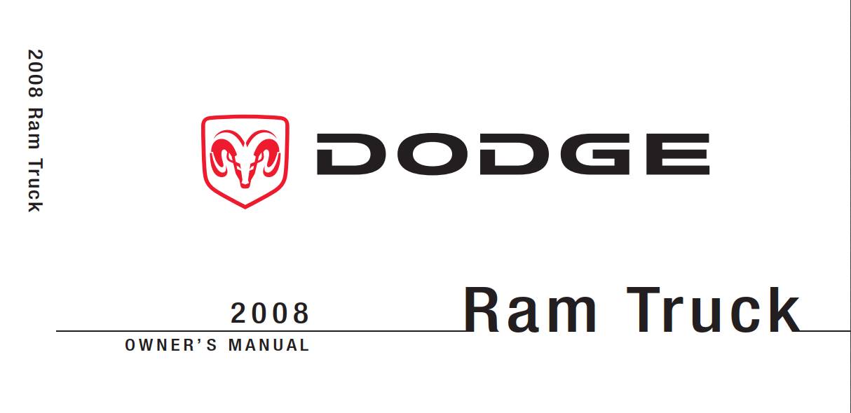 Dodge Ram Diesel 2008 Owner's Manual