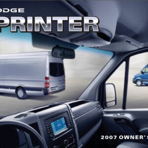 Dodge Sprinter 2007 Owner's Manual