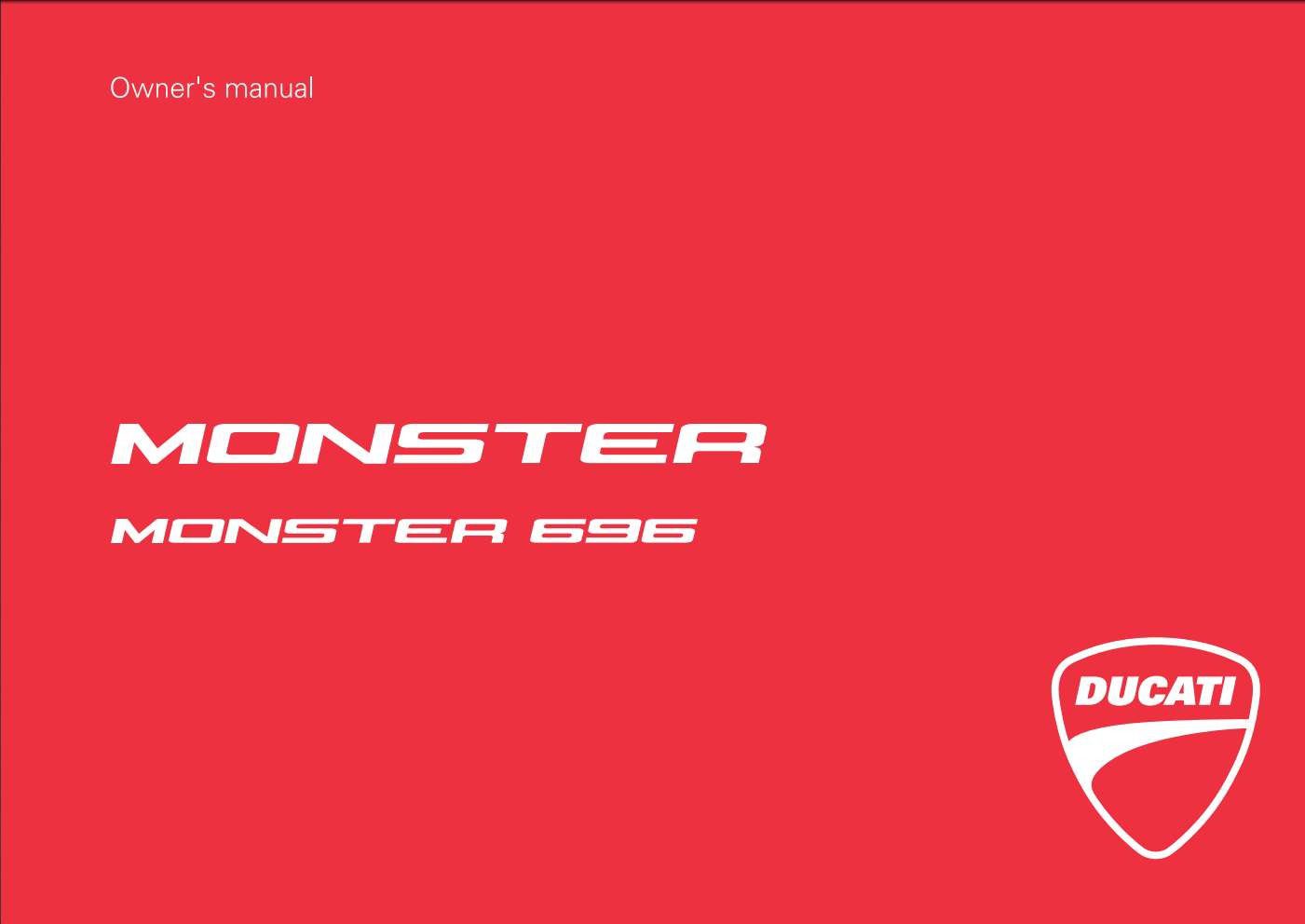 Ducati M696 2010 Owner’s Manual