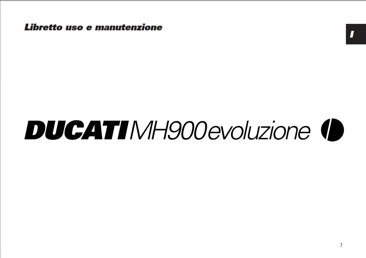 Ducati MH900e 2002 Owner’s Manual