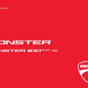 Ducati MR1100 EVO USA MY13 2012 Owner’s Manual