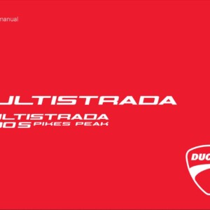 Ducati MS1200 PIKES PEAK USA MY13 2012 Owner’s Manual