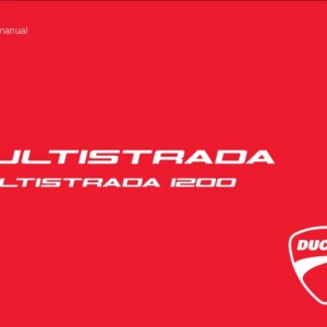 Ducati MS1200 USA MY13 2012 Owner’s Manual