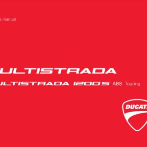 Ducati MS1200S Abs Touring 2012 Owner’s Manual