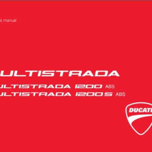 Ducati MTS1200 ABS MTS1200S ABS 2011 Owner’s Manual