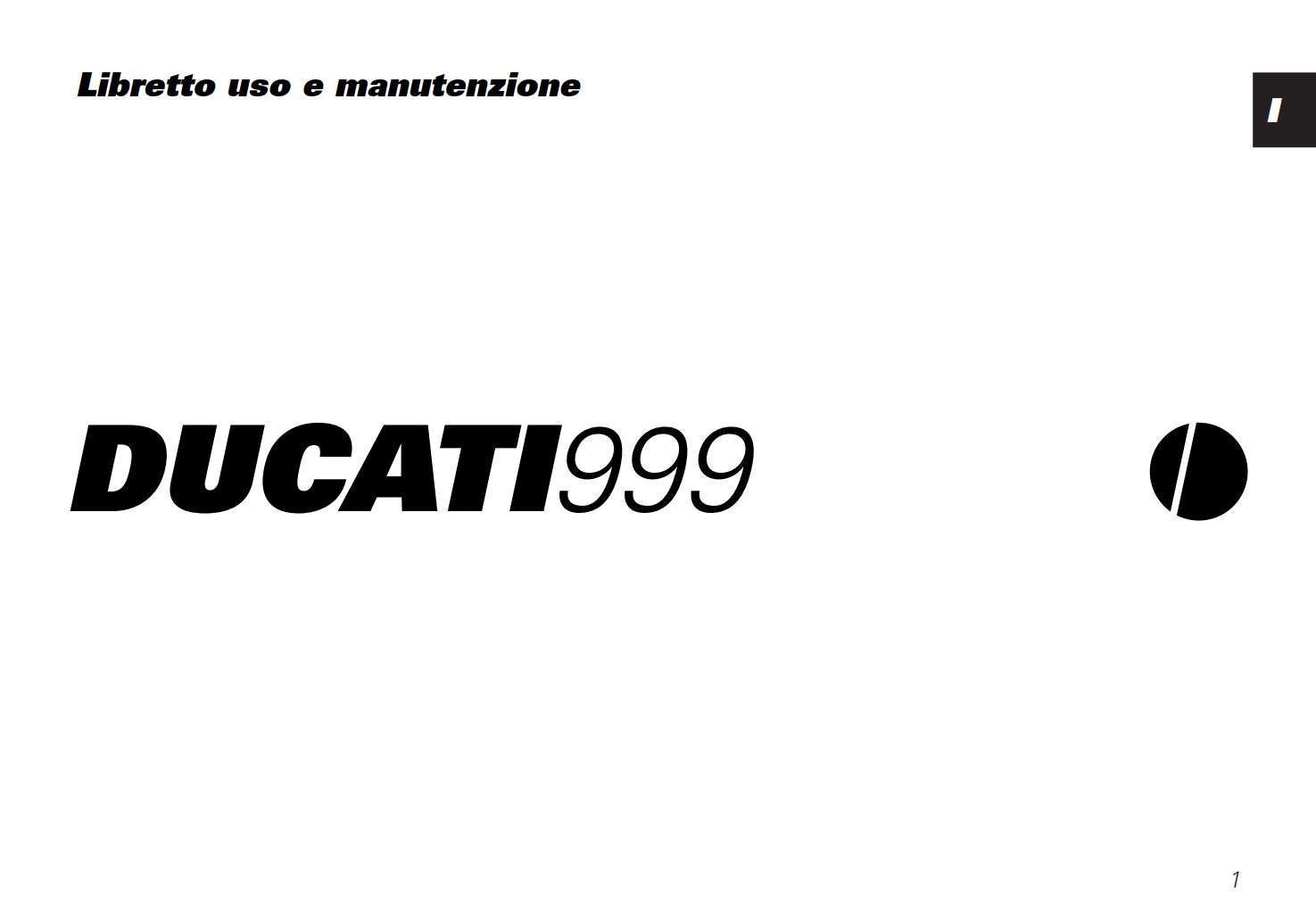 Ducati SBK999 2003 Owner’s Manual