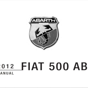 Fiat 500 Abarth 2012 Owner’s Manual