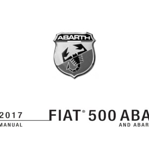 Fiat 500 Abarth 2017 Owner’s Manual