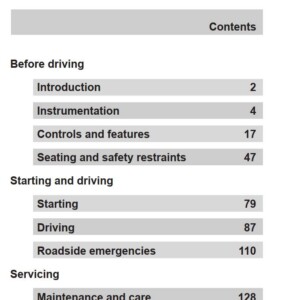 Ford Contour 1998 Owner's Manual
