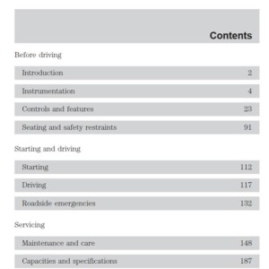 Ford Crown Victoria 1999 Owner's Manual