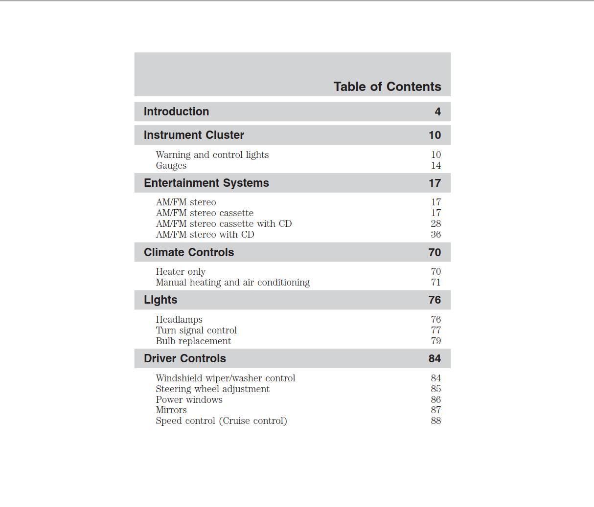 Ford E-250 2002 Owner's Manual