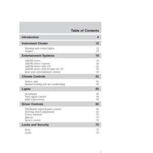 Ford E-250 2004 Owner's Manual