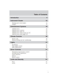 Ford E-250 2005 Owner's Manual