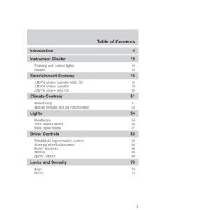 Ford Econoline 2003 Owner's Manual