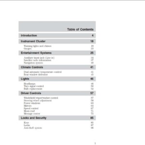 Ford Escape Hybrid 2008 Owner's Manual