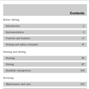 Ford Escort 1998 Owner's Manual