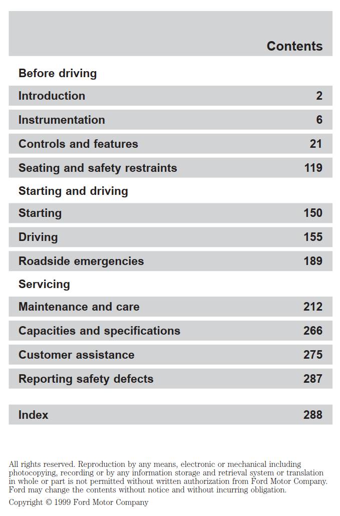 Ford Explorer 2000 Owner’s Manual - PDF for FREE