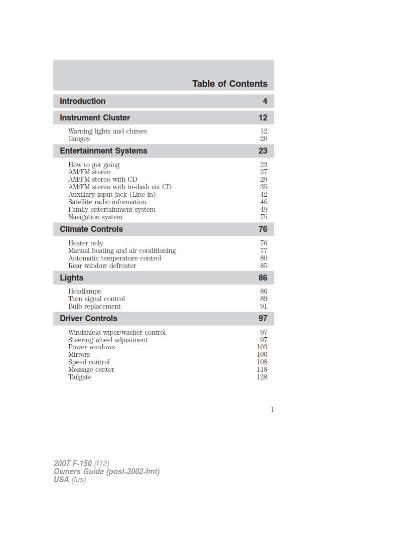 Ford F-150 2007 Owner's Manual
