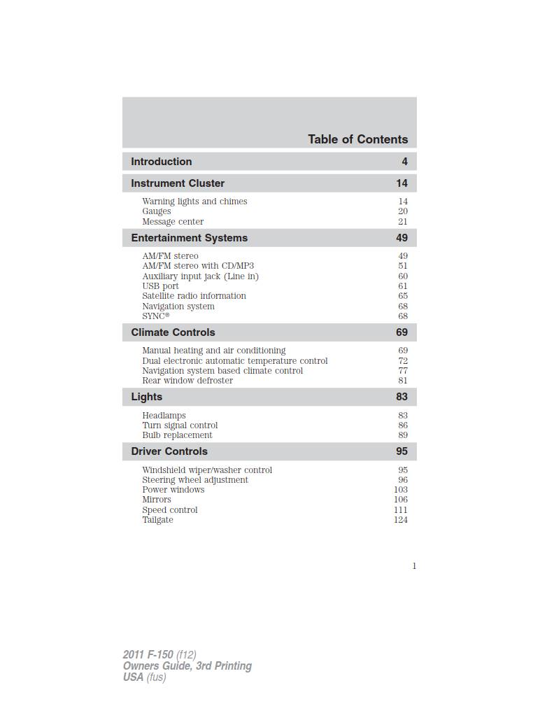 Ford F 150 2007 Owner’s Manual