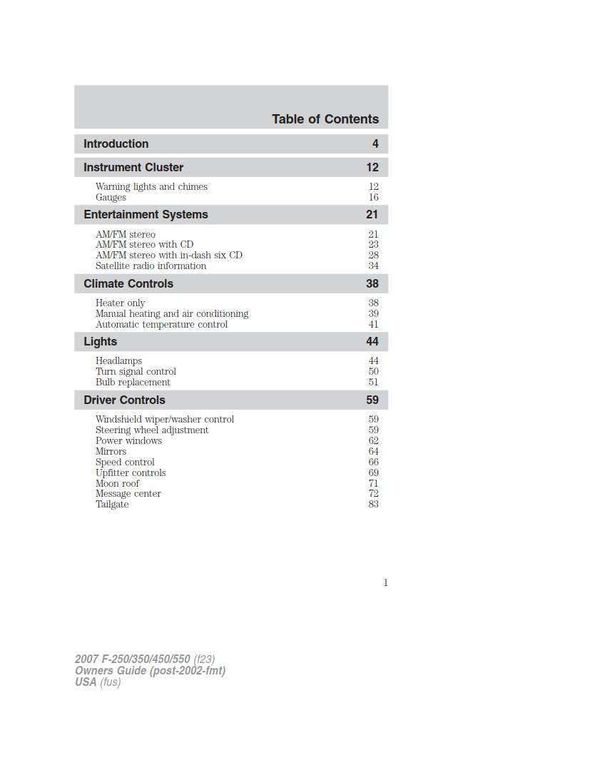 Ford F-250 2007 Owner's Manual