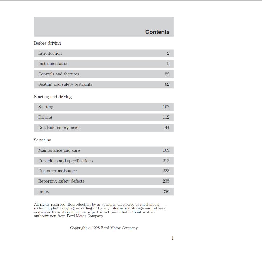 Ford F-350 1999 Owner's Manual