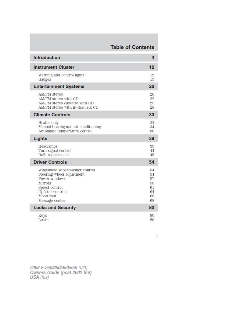 Ford F-350 2006 Owner's Manual