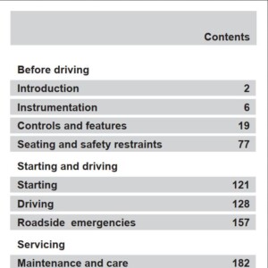 Ford Focus 2000 Owner's Manual