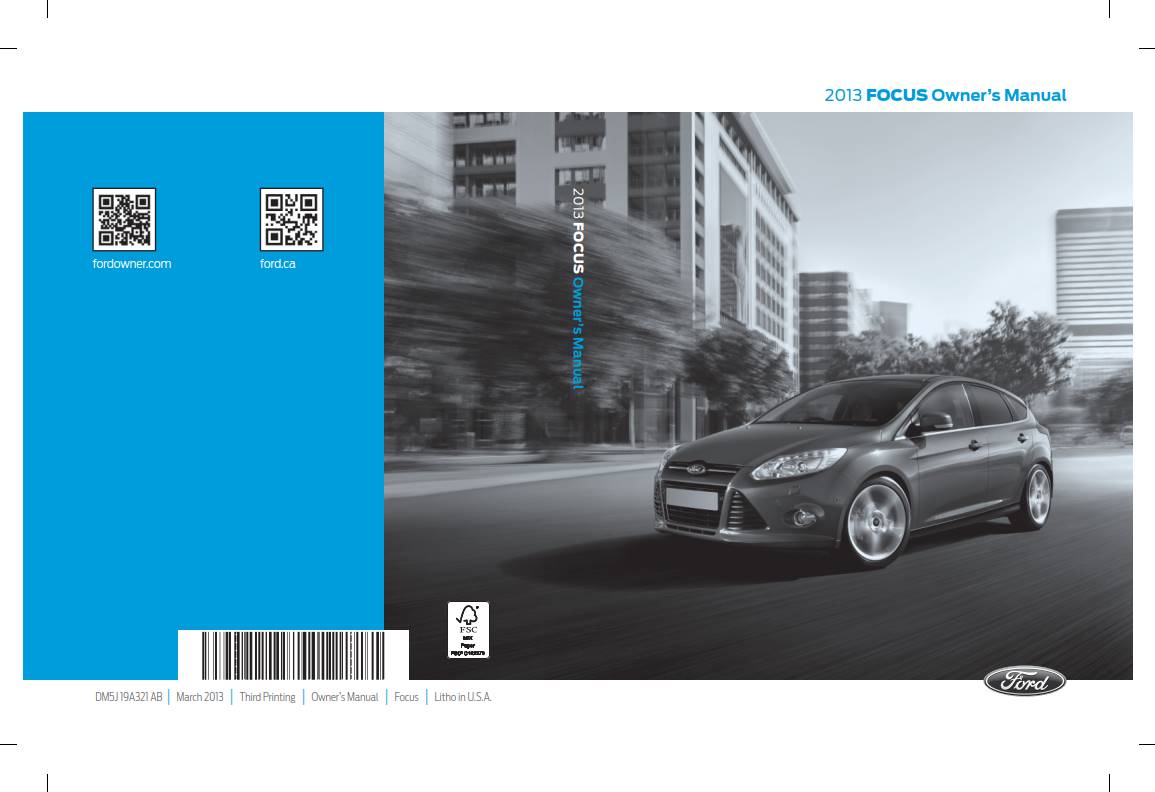 Ford Focus 2013 Owner's Manual – PDF Download