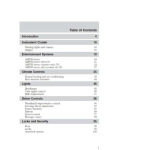 Ford Freestar 2007 Owner's Manual
