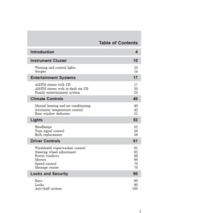 Ford Freestyle 2006 Owner's Manual