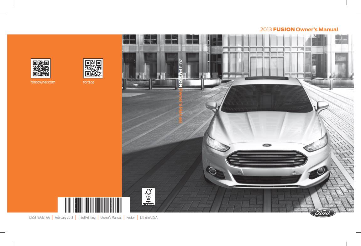 Ford Fusion 2013 Owner's Manual