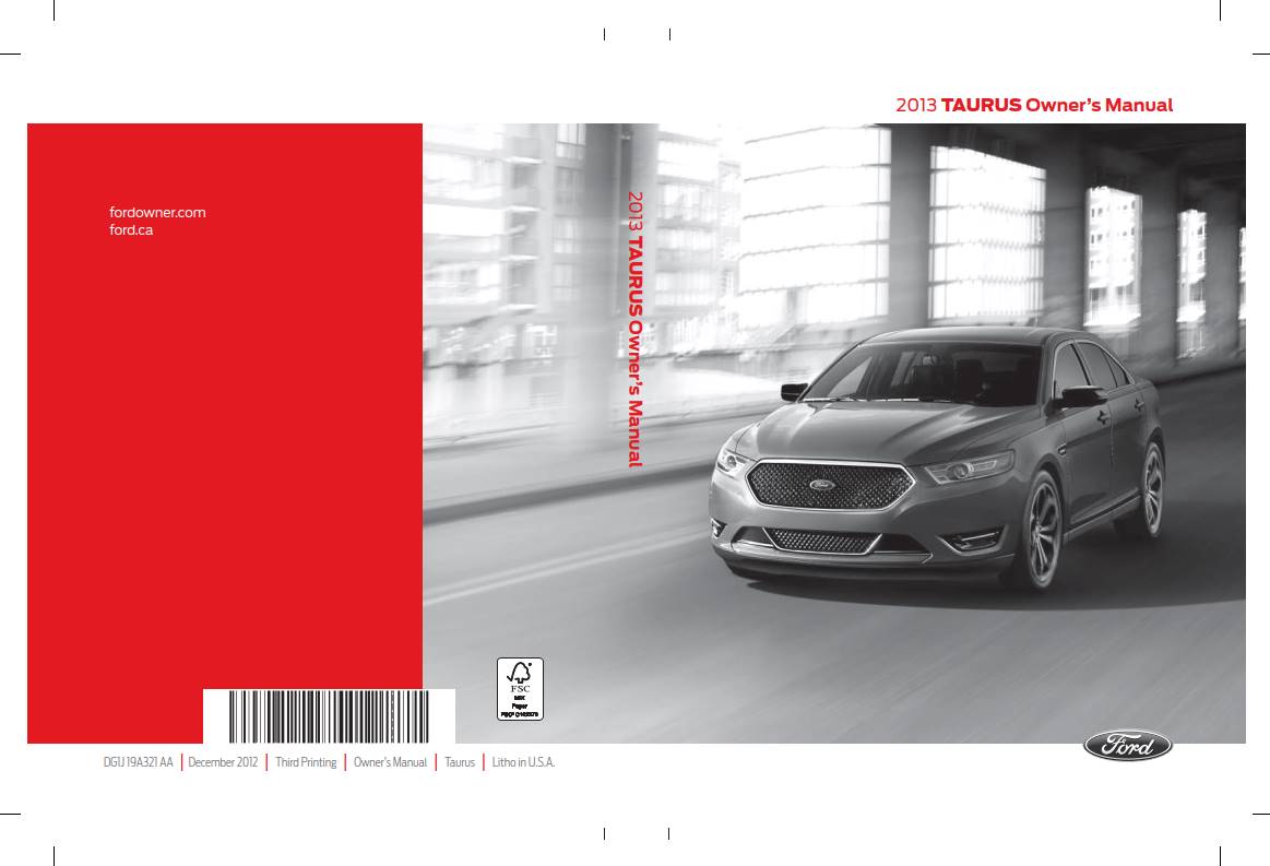 Ford Taurus 2013 Owner's Manual