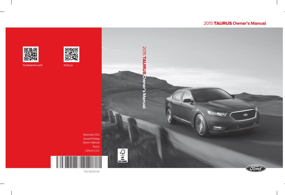 Ford Taurus 2015 Owner's Manual